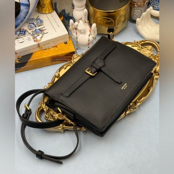 🆕 OROTON 🧿 NWOT Margot Crossbody, Black Pebble Leather - Picture 14 of 16